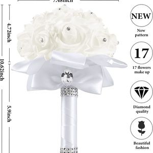 2 Ivory Wedding Bouquets NEW